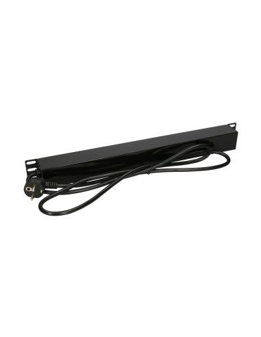 Extralink Expdu7Eu Sw | Listwa Zasilająca | 19" 1U, 7 Gniazd Eu, Z Wyłącznikiem, 2M