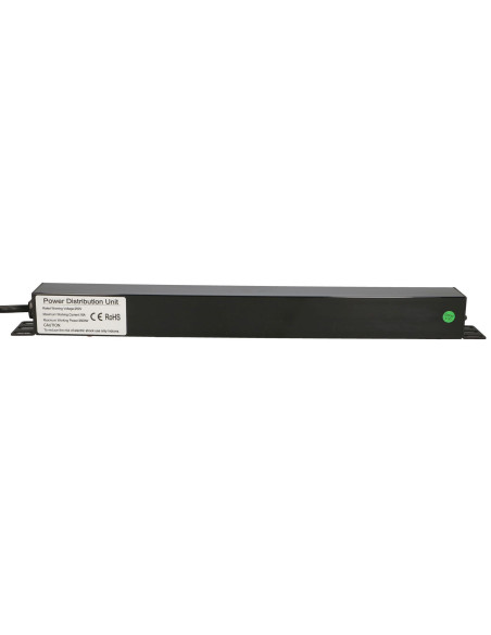 Extralink Expdu7Eu Sw | Listwa Zasilająca | 19" 1U, 7 Gniazd Eu, Z Wyłącznikiem, 2M