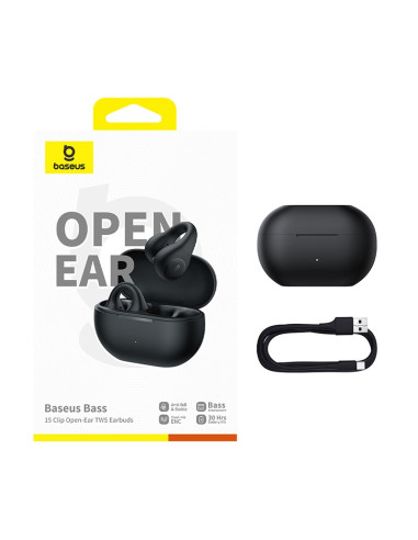 Słuchawki Powietrzne Baseus 15 Clip Open-Ear Czarny