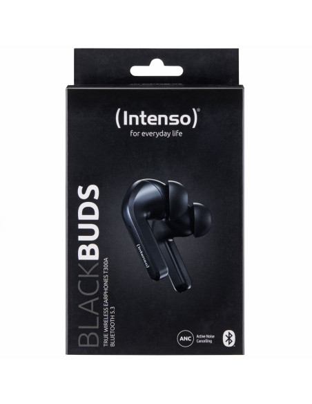 Intenso Black Buds T300A Słuchawki True Wireless Stereo (Tws) Douszny Połączenia/Muzyka/Sport/Codzienność Usb Type-C Bluetooth C