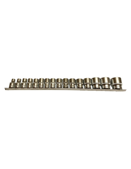 Nasadki Spline 16Cz. 12-Kąt. 1/2"/Silver