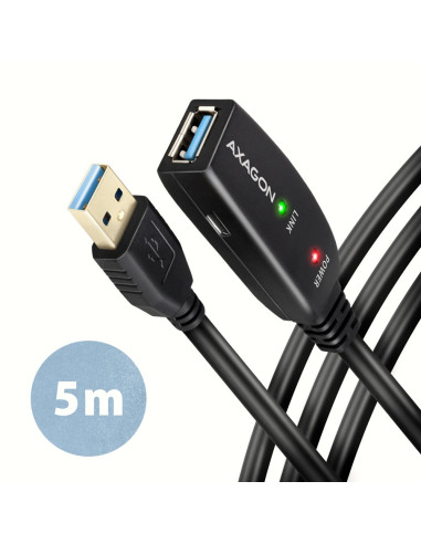 Kabel Przedłużacz/Repeater Axagon Adr-305 Usb 3.2 Gen 1 A-M -  A-F Active Extension/Repeater Cable 5M - Kabel - Digital/Daten Ka