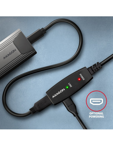 Kabel Przedłużacz/Repeater Axagon Adr-305 Usb 3.2 Gen 1 A-M -  A-F Active Extension/Repeater Cable 5M - Kabel - Digital/Daten Ka