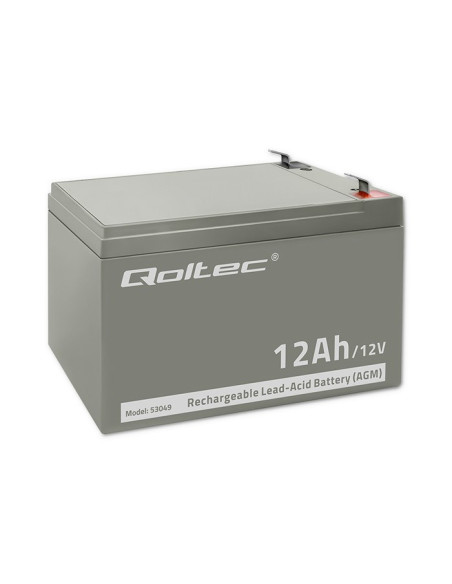 Qoltec Akumulator Agm | 12V | 12Ah