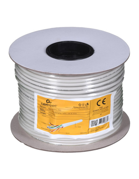 Kabel Utp Gembird ( Kat.6 100M Linka Szary Awg24 Cca )