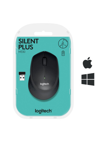 Mysz Logitech M330 910-004909 (Usb 2.0  Kolor Czarny  Optyczna)