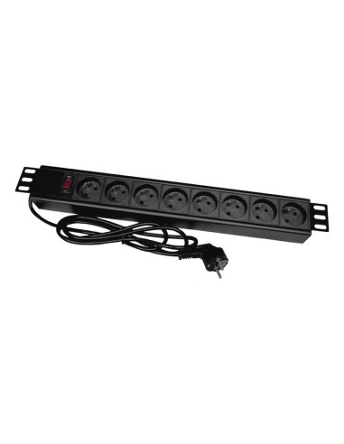 Listwa Przeciwprzepięciowa A-Lan Pz081U3M (8 X Ute  16 A (3680 W)  3M  Kolor Czarny)