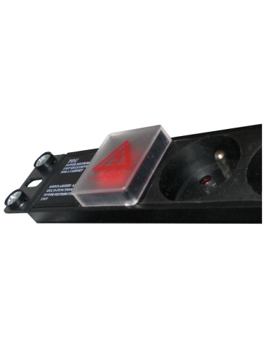 Listwa Przeciwprzepięciowa A-Lan Pz081U3M (8 X Ute  16 A (3680 W)  3M  Kolor Czarny)