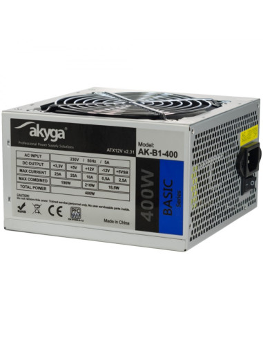 Zasilacz Akyga Basic Ak-B1-400 (400 W  Pasywne  120 Mm)