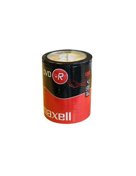 Maxell Dvd-R 4,7Gb 100 Szt.  W Opakowaniu Shrink. Prędkość Zapisu 16X, 120 Min.  Przeznaczenie Nagrywanie Multimediów.