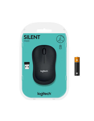 Mysz Logitech M220 Silent 910-004878 (Optyczna  1000 Dpi  Kolor Czarny)