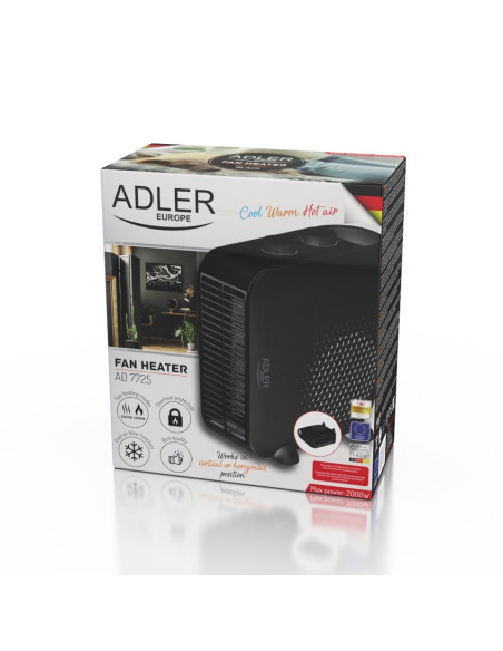 Termowentylator Adler Ad 7725B Czarny