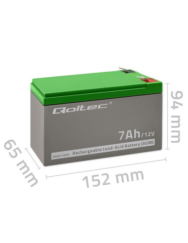 Akumulator Żelowy Qoltec 53030