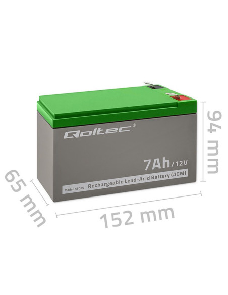 Akumulator Żelowy Qoltec 53030
