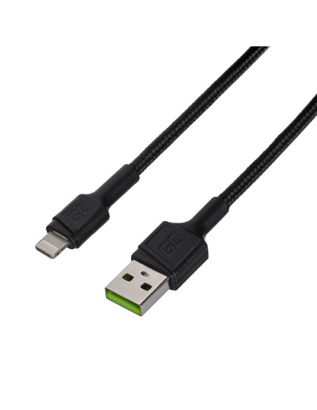Green Cell Zestaw Kabli Kabgcset04 3X Kabel Gc Ray Usb - Lightning 30Cm, 120Cm, 200Cm, Biały Led