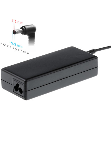 Zasilacz Sieciowy Akyga Ak-Nd-10 Do Notebooka Acer, Asus, Dell, Lenovo, Toshiba (19 V  4,74 A  90W  5.5 Mm X 2.5 Mm)