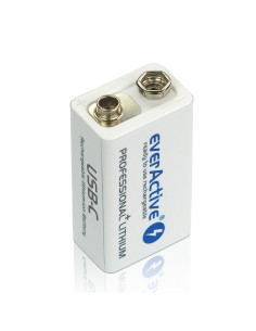 Everactive Akumulatorek 6F22/9V Li-Ion 550 Mah Z Usb Typ C Evhr22-550C 2