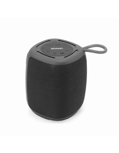 Gembird Przenośny Głośnik Bluetooth Led Spk-Bt-Led-03-Bk Rms 2X 5W, Wbudowany Mikrofon, Kolor Czarny, Usb, Aux, Microsd