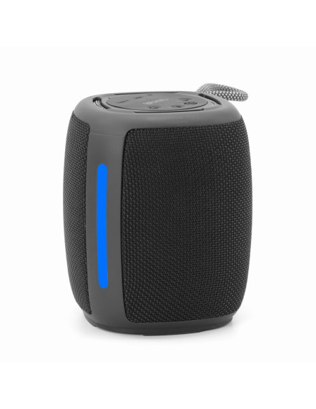 Gembird Przenośny Głośnik Bluetooth Led Spk-Bt-Led-03-Bk Rms 2X 5W, Wbudowany Mikrofon, Kolor Czarny, Usb, Aux, Microsd