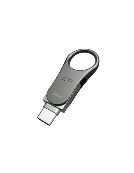 Pendrive Silicon Power Mobile C80 32Gb Dual Usb 3.1/Type-C Silver (Sp032Gbuc3C80V1S)