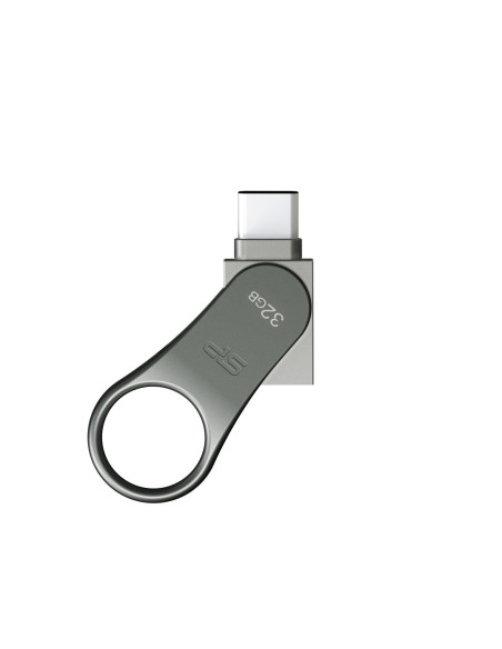 Pendrive Silicon Power Mobile C80 32Gb Dual Usb 3.1/Type-C Silver (Sp032Gbuc3C80V1S)