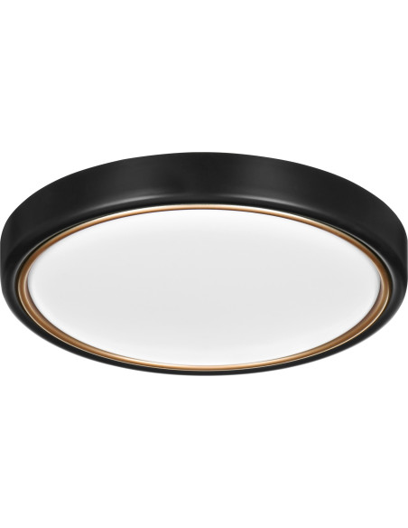 Nowoczesny Plafon Sufitowy Led Activejet Verdi B/G Czarno - Złoty 23W