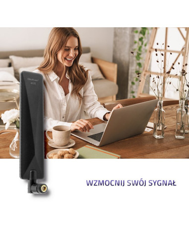 Qoltec Antena 4G Lte Dookólna | 7Dbi | Wewnętrzna