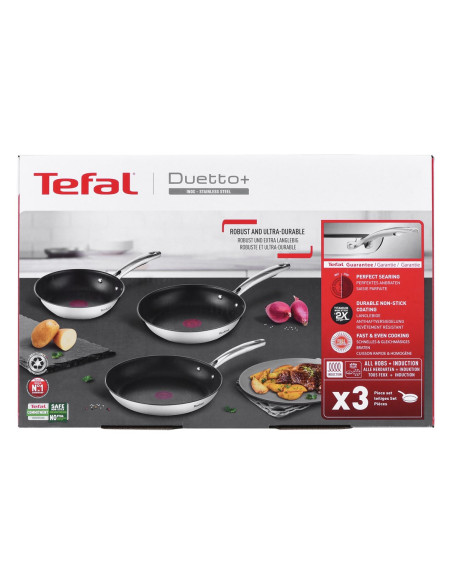 Zestaw 3 Patelni Tefal Duetto+ G732S334 20/24/28 Cm