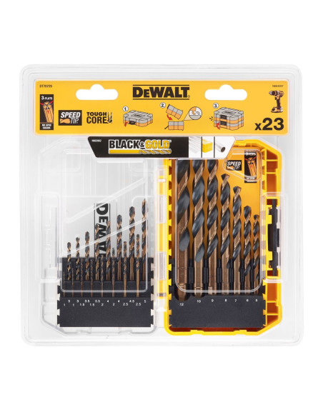 Zestaw Wierteł Do Metalu Dewalt Dt70729-Qz Hss-G - 23 Szt.