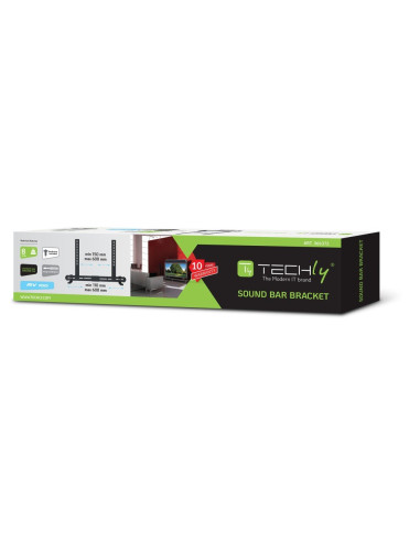 Techly Ica-Sp-Sb06 Montaż Głośników Ściana Stal Czarny