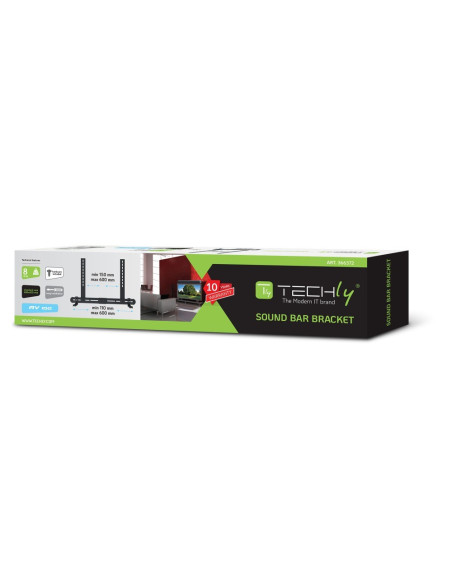 Techly Ica-Sp-Sb06 Montaż Głośników Ściana Stal Czarny