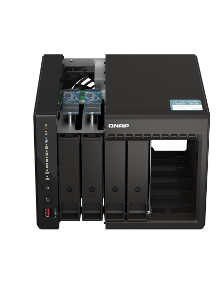 Qnap Ts-453E-8G, Tower, 4 X 2.5"/3.5" Sata , Intel Celeron J6412 4C/4T, 8 Gb Ddr4 Onboard Not Expandable, 2 X 2.5Gbe, External A
