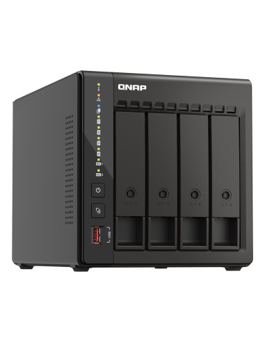 Qnap Ts-453E-8G, Tower, 4 X 2.5"/3.5" Sata , Intel Celeron J6412 4C/4T, 8 Gb Ddr4 Onboard Not Expandable, 2 X 2.5Gbe, External A
