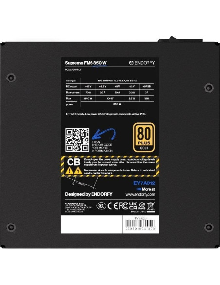 Zasilacz Endorfy Supremo Fm6 850 W  Ey7A012