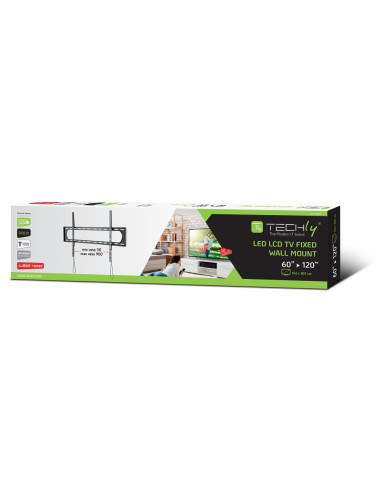 Uchwyt Ścienny Techly Ica-Plb 369F Do Tv 60-120" Led/Lcd 120Kg Slim 35Mm