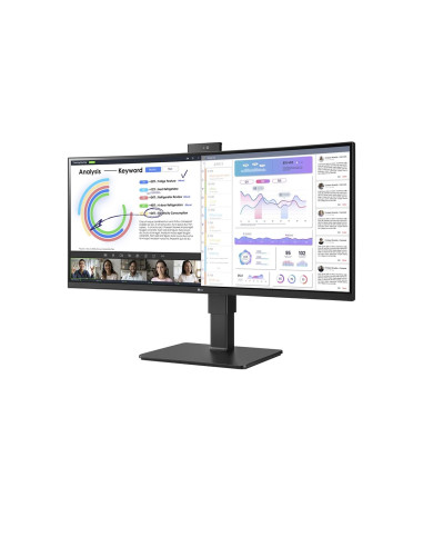 Lg 34Bq77Qc-B Monitor Komputerowy 86,4 Cm (34") 3440 X 1440 Px Ultrawide Dual Quad Hd Lcd Czarny