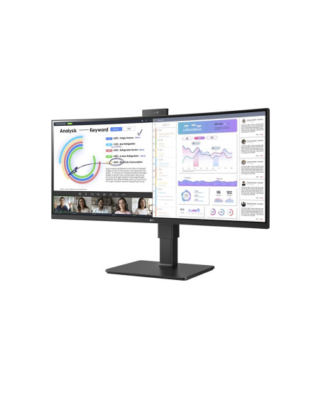 Lg 34Bq77Qc-B Monitor Komputerowy 86,4 Cm (34") 3440 X 1440 Px Ultrawide Dual Quad Hd Lcd Czarny
