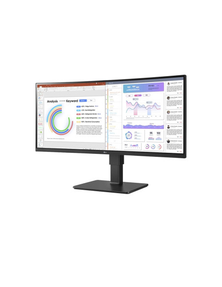 Lg 34Bq77Qc-B Monitor Komputerowy 86,4 Cm (34") 3440 X 1440 Px Ultrawide Dual Quad Hd Lcd Czarny