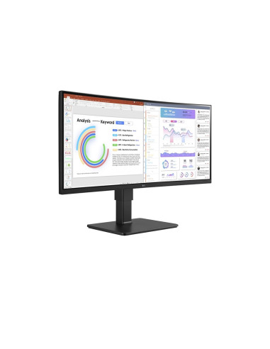 Lg 34Bq77Qc-B Monitor Komputerowy 86,4 Cm (34") 3440 X 1440 Px Ultrawide Dual Quad Hd Lcd Czarny