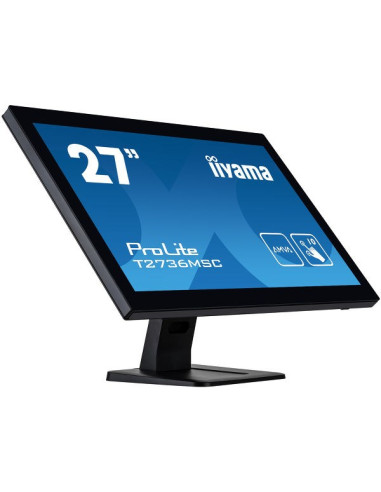 Iiyama Prolite T2752Msc-B1 Monitor Komputerowy 68,6 Cm (27") 1920 X 1080 Px Full Hd Led Ekran Dotykowy Czarny
