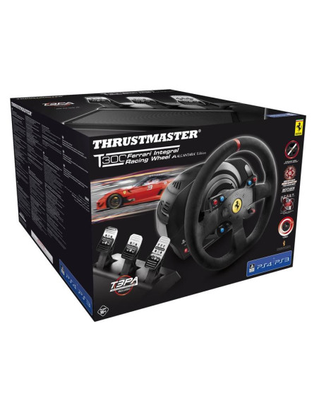 Thrustmaster T300 Ferrari Integral Racing Wheel Alcantara Edition Czarny Kierownica + Pedały Analogowa/Cyfrowa Pc, Playstation 4