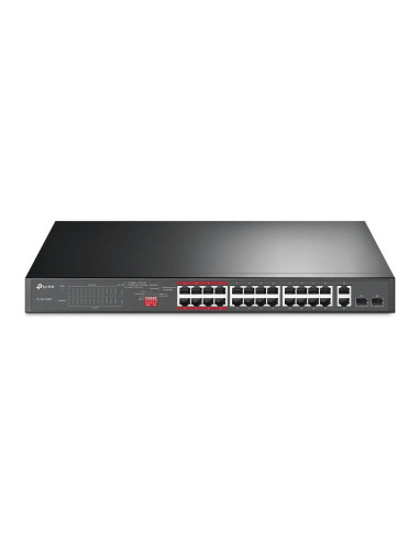 Tp-Link Tl-Sl1226P Nie Zarządzany Gigabit Ethernet (10/100/1000) Obsługa Poe 1U Szary