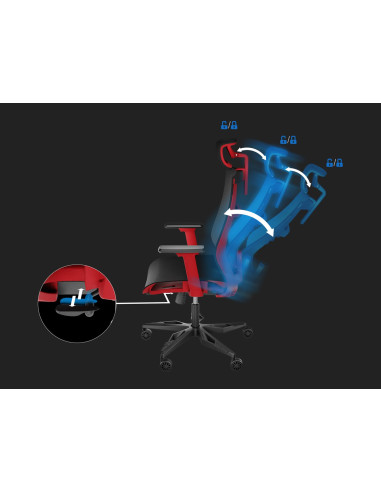 Fotel Ergonomiczny Genesis Astat 700 G2 Czerwony