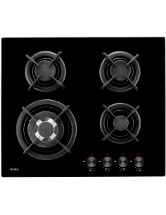 Płyta Gazowa Amica Pg6411Sr Czarna Ruszty Żeliwne