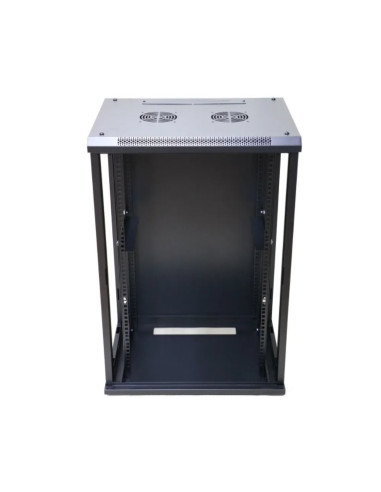 Extralink-Szafa Wisz 19" 18U 600Mm D.szklane Czarna
