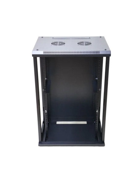 Extralink-Szafa Wisz 19" 18U 600Mm D.szklane Czarna