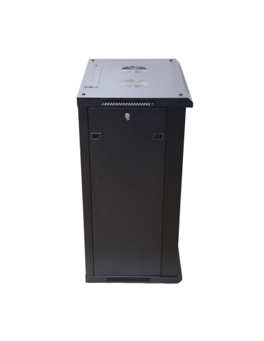 Extralink-Szafa Wisz 19" 18U 600Mm D.szklane Czarna