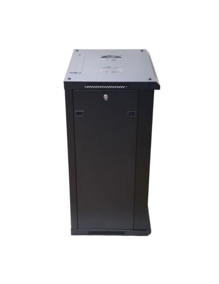 Extralink-Szafa Wisz 19" 18U 600Mm D.szklane Czarna