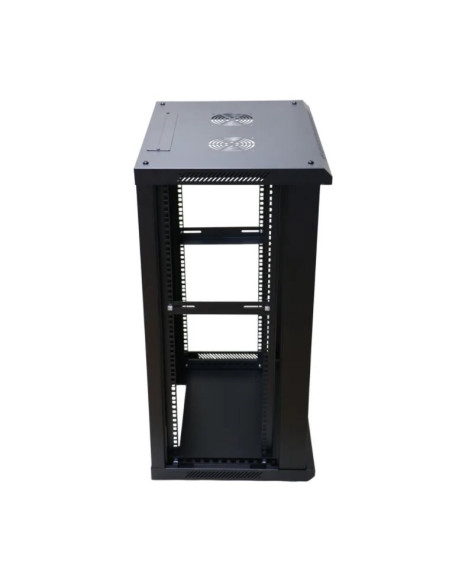 Extralink-Szafa Wisz 19" 18U 600Mm D.szklane Czarna