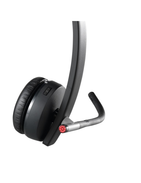 Logitech H820E Zestaw Słuchawkowy Bezprzewodowy Opaska Na Głowę Biuro/Centrum Telefoniczne Podstawka Do Ładowania Czarny